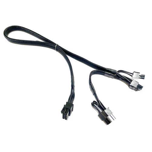 Thsion PCIe Cable for Corsair, 24inch Male 8-Pin to PCIe 6+2-Pin Dual Cable Connectors GPU Power Supply Splitter Adapter Cable for Corsair Modular Power Supply