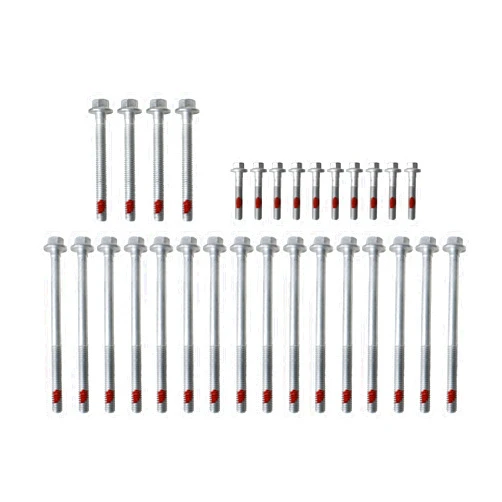 CNS Complete Cylinder Head Bolts Set (1st Design) Compatible with 97-04 GM/Isuzu 4.8L & 5.3L & 5.7L & 6.0L OHV V8 16V,