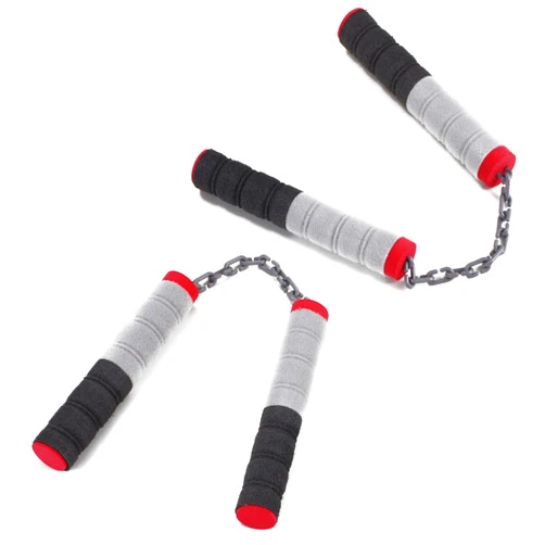 Liberty Imports Ninja Foam Nunchucks Sticks for Kids Pretend Role Play - Children Safe Soft Toy Weapons Props Costume Accessories (2 Pairs)