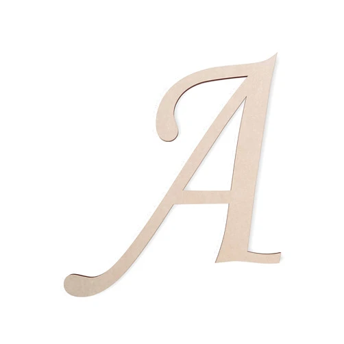 Jess and Jessica Wooden Letters by Jess and Jessica Cursive Wood Letter for Wall Decor Various Sizes Premium Quality & Durable Smooth Laser Cut Unfinished Design Ideal for Wall, Nursery & Crib, DIY Crafts