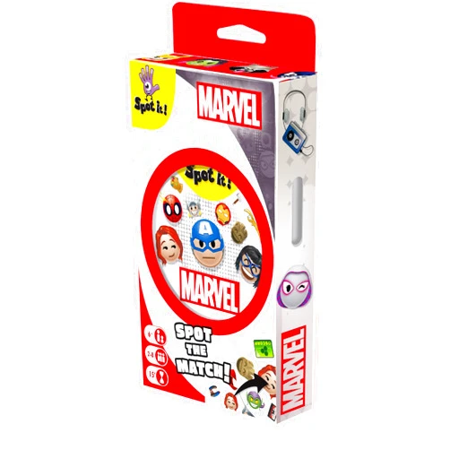 Zygomatic Spot It! Marvel Emojis (Eco-Blister) - Marvel Super Heroes Family Card Game for Superhero Fun! Fast-Paced Matching Game for Kids and Adults, Ages 6+, 2-8 Players, 15 Minute Playtime, Made