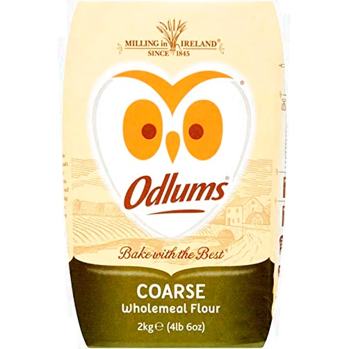 Odlums Wholemeal Coarse 2Kg (70.5oz) x 2 Pack