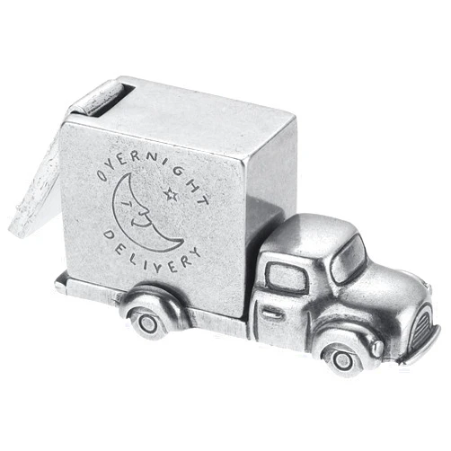 DANFORTH- Truck Tooth Fairy Box – Handcrafted Pewter Toothfairy Box For Boys and Girls – 1 ¼” Tall X 2 ¼” Wide – Made In USA