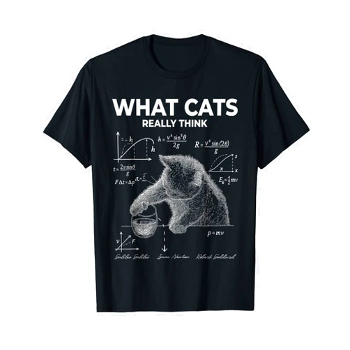CATS ARE WEIRDOS Funny Science Cat Meme What Cats Really Think Humor T-Shirt
