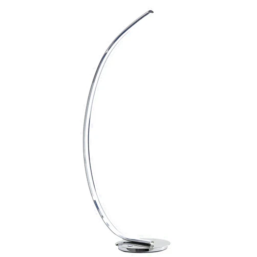 Benzara Benjara BM309033 34 in. Round Base LED Light Table Lamp with Modern Accent Swing Arm Chrome & Silver
