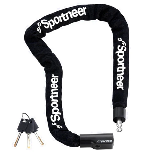 Sportneer Bike Lock - 6mm Thick High Security Anti Theft Bike Chain Lock with Keys- 3.2ft Long Heavy Duty Anti for Bike, Motorcycle, Bicycle, Door