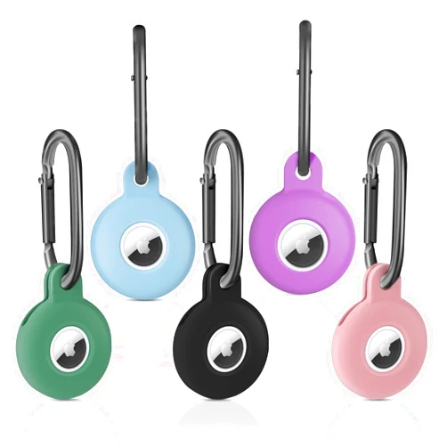 PXHDCN Airtag Keychain [Skin-Friendly Silicone Case], 5 Pack Anti-Scratch Shock-Absorbing Airtag Holder for Apple Air Tag(2021), Airtag Accessories for Keys, Backpacks, Pet, The Valuables…