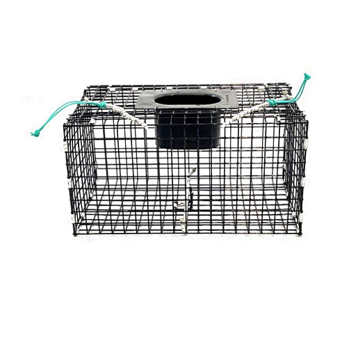 Ketcham Supply PVC Coated Wire Mesh Small Green Crab Trap