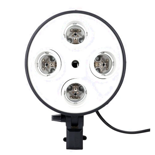 Fancierstudio 4 Socket Photo Bulb Adapter - Converts 1 Socket into 4, Four Light Head 4 Light Head