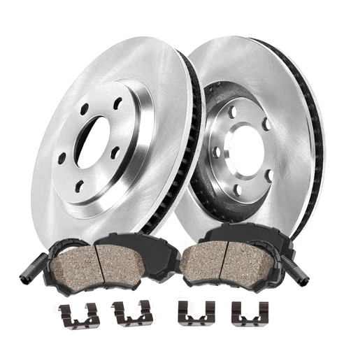 Callahan BRAKE PARTS Callahan CRK14162 FRONT 350 mm Premium OE 5 Lug [2] Brake Disc Rotors + [4] Ceramic Brake Pads + Hardware