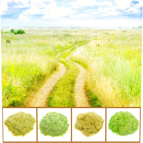 Warmtree 4Pcs Mixed Static Grass Terrain Powder 3mm Diorama Grass Model Grass Diorama Supplies Terrain Model Kit Sand Table Simulation Landscape War Game Miniatures Fairy Garden
