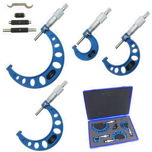 Anytime Tools Premium Outside Micrometer Set 0-4