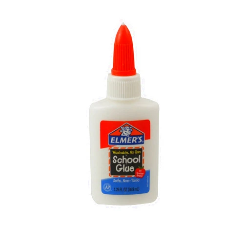 Elmer's Washable No-Run School Glue, 1.25 oz Bottle (E301) 3 Pack