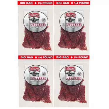 Old Trapper Beef Jerky Old Trapper Peppered Beef Jerky, 10 Oz. (pack of 3)