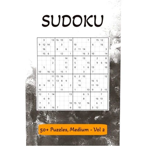 By OSS Books (Author) Sudoku Puzzle Book: Medium Volume 2: Sudoku Puzzle Book with Easy to Read Print, 16x16 Boarder Size | 6x9 inches, 110 pages | 50+ Puzzles ... Gifts for Vacation, Holiday and Relaxation
