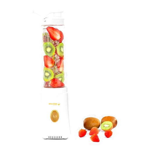 Holstein Housewares Personal Blender - Creamily Smooth Shakes and Smoothies, BPA-Free 20oz To-Go Cups, Golden Elegance Design, 250W