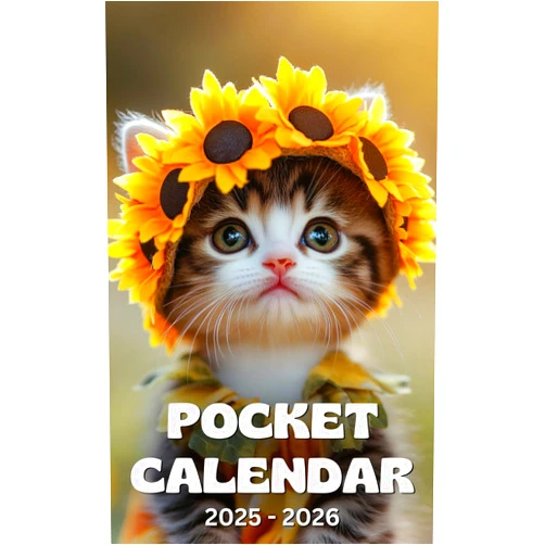 By Lorraine Obrien (Author) Pocket Calendar 2025-2026: 2 Years Planner for Purse Small Size Monthly January 2025 To December 2026 Small organizer 4 x 6.5 inches | Adorable Scottish Fold Kitten Design with Inspirational Quotes