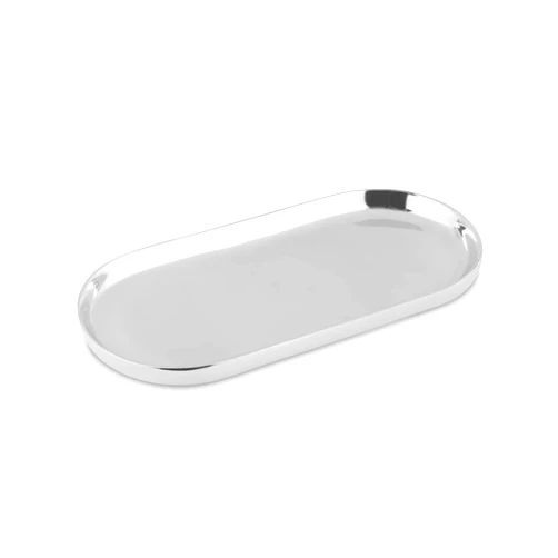 Nambe Oblong Nest Large Tray, 13” L x 7” W, Alloy Metal, Oven to Table Serveware