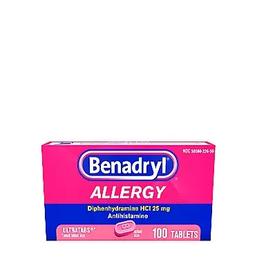 Benadryl Allergy Ultratab Tablets, 100 ea - 2pc