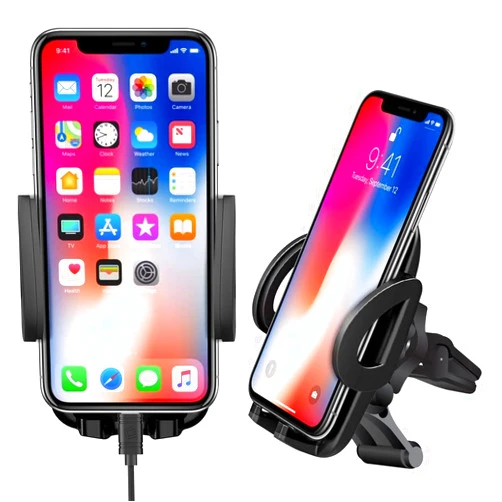 Works by Cellet Full 360 Multi Mount Works for Xiaomi Redmi 9 Power and Car Holder is Fully Adjustable, Portable, Durable up to 3.5inch Wide Screens and 8 pounds! [Black]