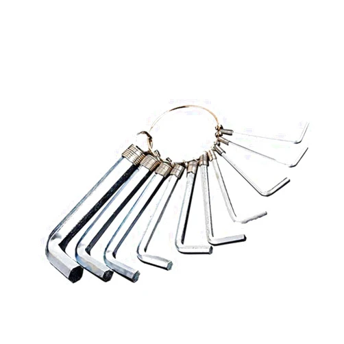 LINFFSTR 1.5mm-10mm 10 in 1 Mechanical Tool Set Metric Combination Hex Wrench Stainless Steel Allen Wrench,