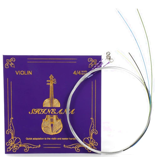 YWYLL Violin Strings,Violin Strings 4/4 Full Set, Medium Tension - Solid Steel Core, Warm Tone, Economical and Durable – For All Levels