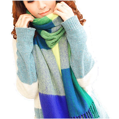 Loritta Womens Scarf Fashion Long Plaid Shawls Wraps Big Grid Winter Warm Lattice Large Scarves Gifts