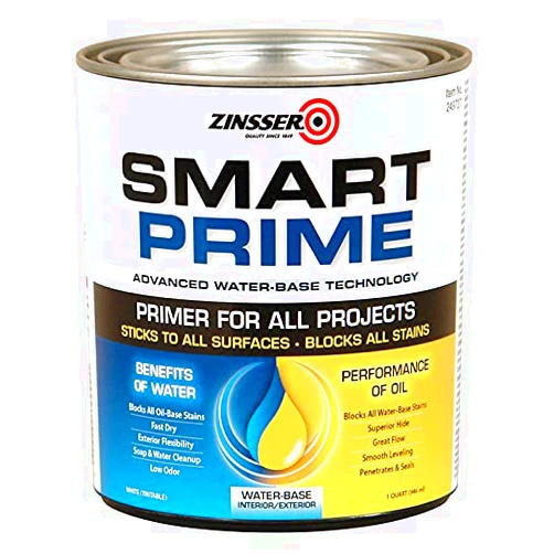 Zinsser 6-Pack of 1 qt 249727 White Smart Prime Water-Based Interior/Exterior Primer/Sealer