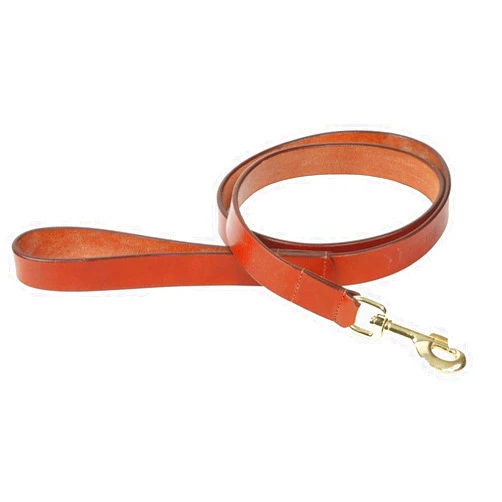 Shires Digby & Fox Flat Leather Dog Lead (Tan, Medium)