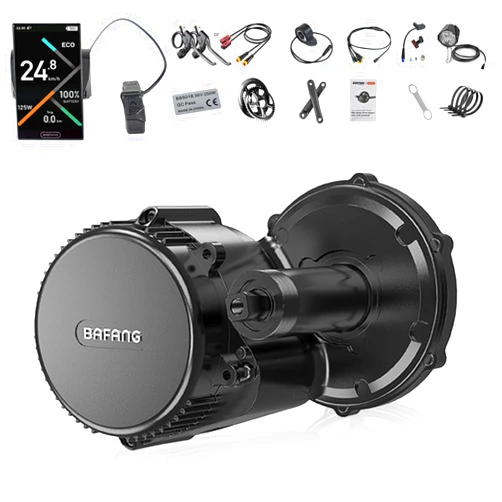 BAFANG 48V 500W/750W/1000W Mid Drive Kit CAN Bus BBS02B BBS-HD Mid Motor Electric Bike Conversion Kit Custom Electric Bike Conversion Kit for Mountain Bike Road Bike with Display (Optional)