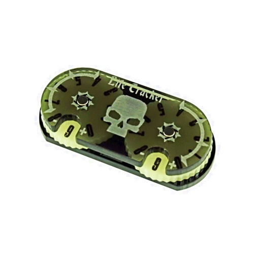 LITKO Life Counter Wheel | Health Point Tracker Dial | Victory Points Wheel | 0-99 | Compatible with Magic: The Gathering | Tabletop Games | Collectible Card Games | Living Card Games | Swamp (Black)