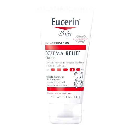 Eucerin Baby Eczema Relief Body Cream, Steroid & Fragrance Free for 3+ Months of Age, 5 oz. Tube