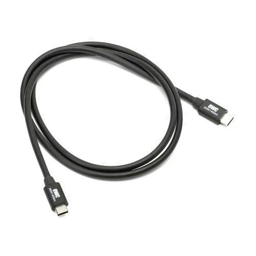 OWC Thunderbolt 4 Cable, Thunderbolt Certified, 1.0 Meter (3.28 ft.), 40 Gb/s Data Transfer, 240W Power Charging, Compatible with Thunderbolt 4, Thunderbolt 3, USB-C, and USB4 Devices, Black