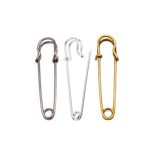 IRIIRIO Extra Large Safety Pins 36pcs 4inch/100mm Heavy Duty Blanket Pins Steel Spring Lock Pins for Blankets Crafts Skirts Brooch Curtains Laundrys Industrial Purpose (12pcs each Black,Bronze,Silver)