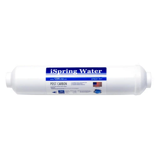 iSpring FT15US Inline Post Carbon Replacement Water Filter Cartridge for RO100/PH100 Reverse Osmosis Systems, Made in USA, 1 Count