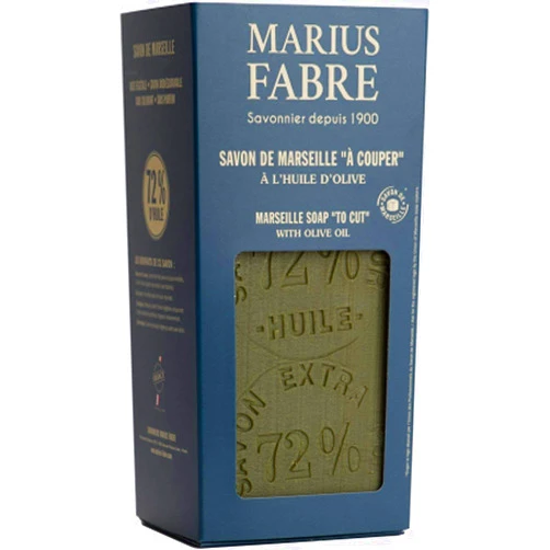 Marius Fabre Olive Oil Marseille Soap Block with Soap Cutter 35.2 Ounces