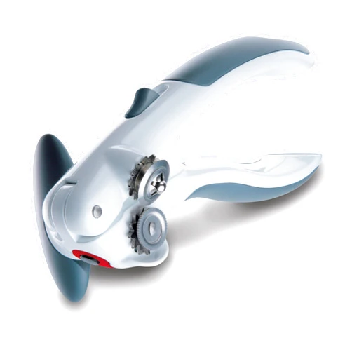 Zyliss Lock N' Lift Can Opener with Lid Lifter Magnet - Manual Opener with Locking Mechanism - Easy-to-Turn - Magnetic Can Opener - White/Gray
