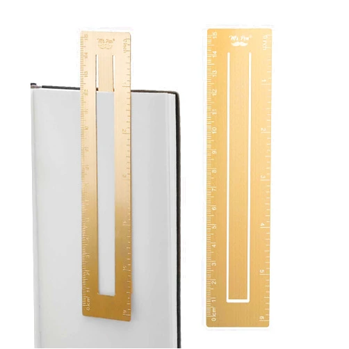 Mr. Pen- Brass Bookmark Ruler, 6