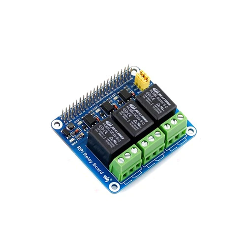 Coolwell Waveshare Raspberry Pi Relay HAT 3-CH Relay Board for Raspberry Pi Raspberry Pi 4B+ 4B 3B+ 3B 2B+ Zero W WH to Control High Voltage/high Current Devices