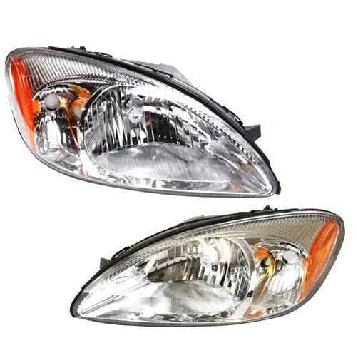 Evan Fischer Driver and Passenger Side Headlight Set of 2 Compatible with 2000-2007 Ford Taurus Halogen - FO2503169, FO2502169