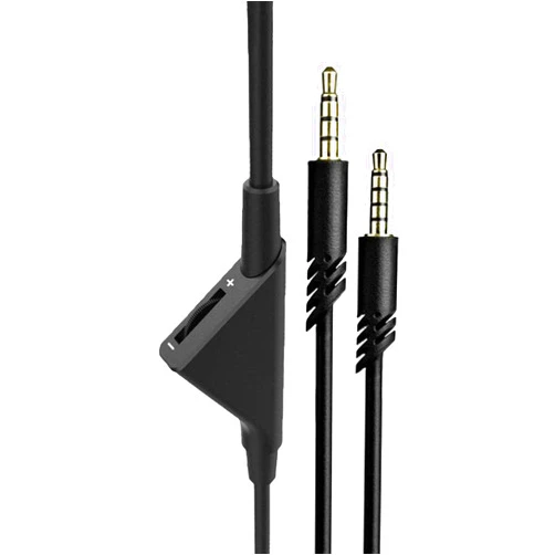 Yuhoo Replacement for Astro A10 Cord, 2.0 M Audio Gaming Volume Control Headset Cable Braided Wire Also Works with A40/A40TR for Smartphone Tablets MP3 Players (Black,Size:78.7inch/6.5ft)