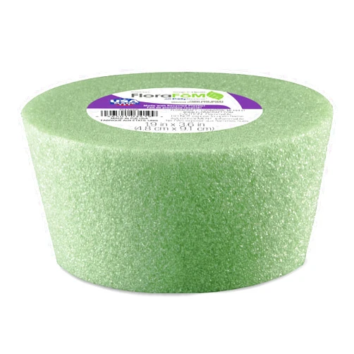FloraCraft FloraFōM Vase Insert 1.9 Inch x 3.6 Inch Green