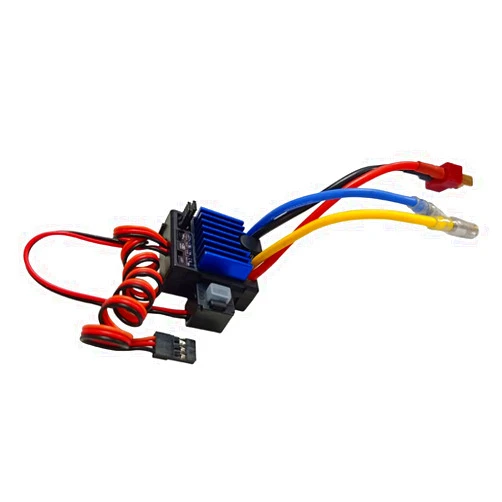 FullfunRC Waterproof Brushed 60A ESC with Dirtproof Switch for 1/10 Traxxas HPI Redcat Tamiya RC Truck, Buggy, Short Course Truck and Rock Crawler