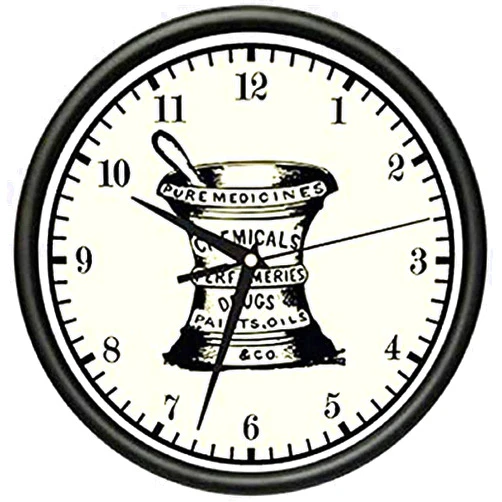 SignMission Pharmacy Wall Clock Pharmacist Drug Store Decor Gift