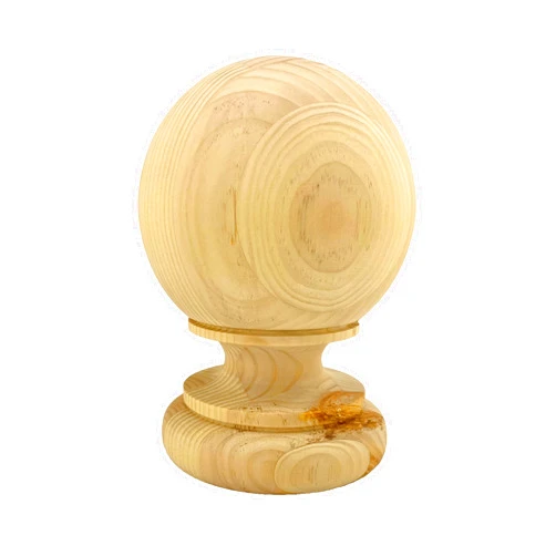 H Highland Manor Wood Products LLC Highland Manor Wood Products Massive Kline Ball Finial - 8 1/4