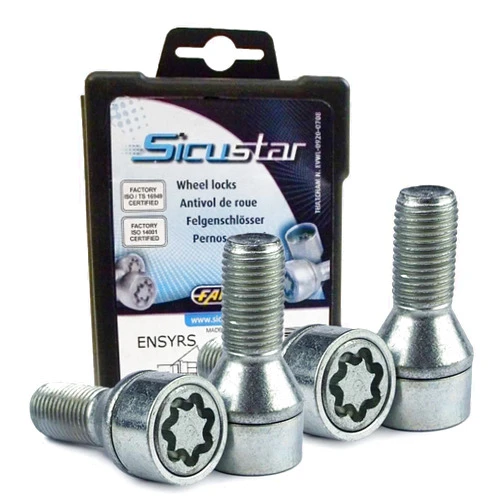 Wemar Wheel Locks tapered 60° M14x1,5 28mm FSS-0187 compatible with Renault Espace IV Laguna Coupe Laguna III Grandtour Latitude