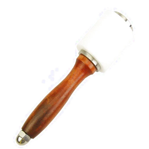Evwoge Leather Carving Hammer Mallet For Leather Work Leather Mallet Cowhide Sew Club DIY Leathercraft Wooden Mallet Wood Handle (I-Head)