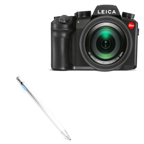 BoxWave Stylus Pen Compatible with Leica V-Lux 5 - AccuPoint Active Stylus, Electronic Stylus with Ultra Fine Tip for Leica V-Lux 5 - Metallic Silver