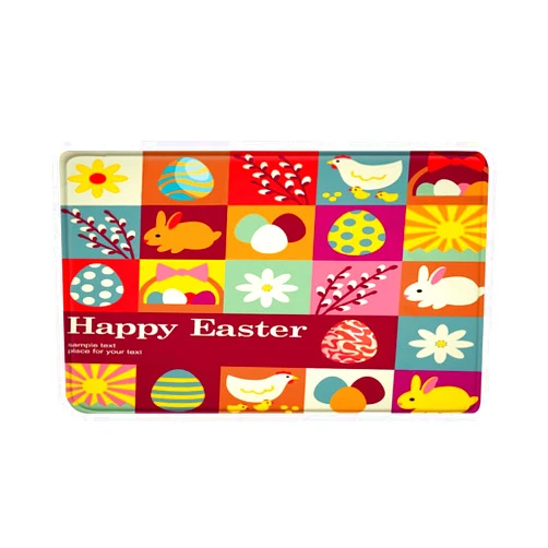 Generic Big Spring Sale Easter Mats for Front Door Doormat Welcome Mat Summer Door Mats with Dogs Easter Decorations Gifts