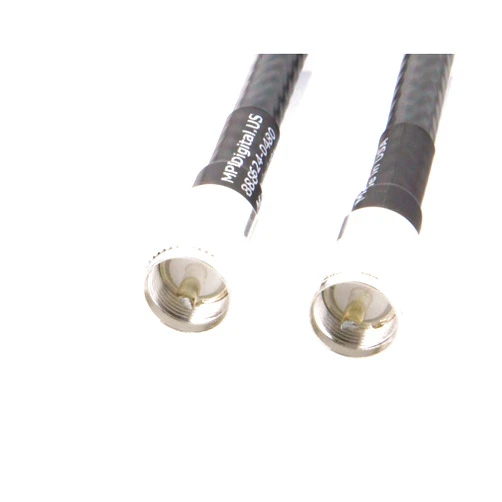 MPD Digital I LMR400 Times Microwave Coaxial Cable I PL259 Male to PL259 Male UHF Connectors I Low Loss RF Coaxial Cable I CB, Ham Radio, Transmitters, Antenna I 4ft